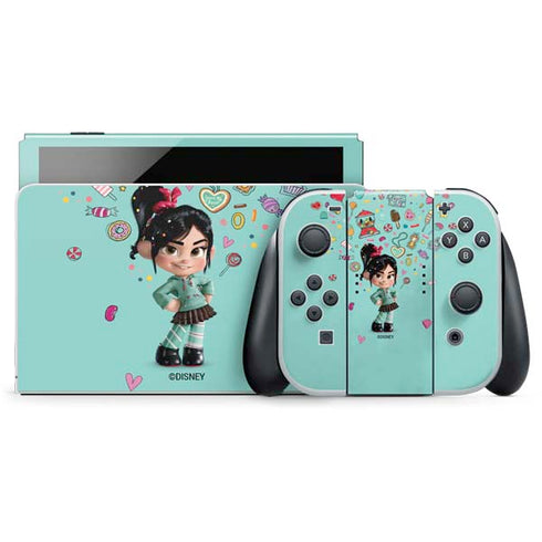 Disney Wreck-it Ralph Vanellope Sugar Icons Nintendo Switch OLED (2021) Skin